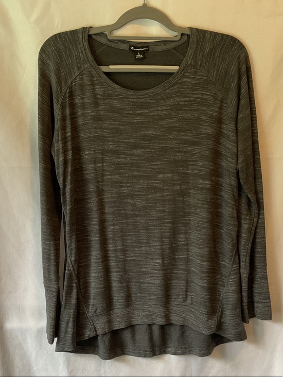 Champion Tops - Champion Women's Heathered Charcoal Crewneck Sweater